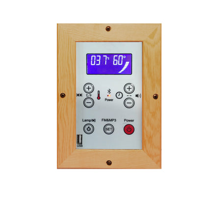 SAUNA EVOLUTION® Double Layer Bench Steam and Infrared Indoor Sauna Room Dual System 07