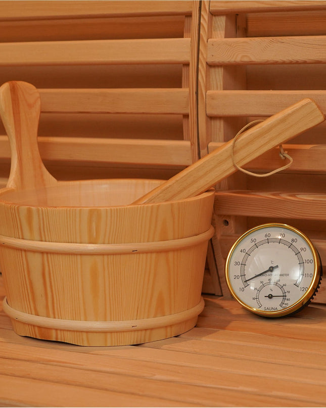 SAUNA EVOLUTION®  6 Person Modern Outdoor Sauna Cabin 02