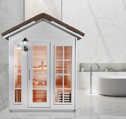 SAUNA EVOLUTION®  Garden Waterproof Traditional Sauna Steam Room Cabin 01