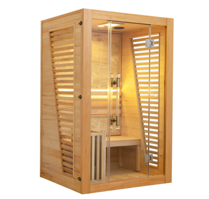 SAUNA EVOLUTION®  Indoor Steam Sauna Room Glass 01