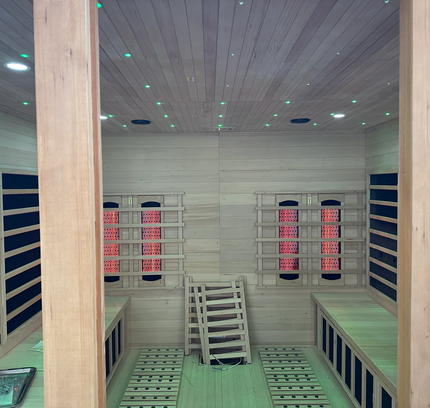SAUNA EVOLUTION®  Big Size Canadian Solid Wood Infrared and Steam Hybrid Dual system 06