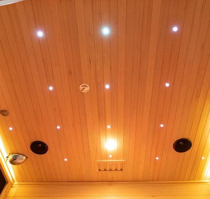 SAUNA EVOLUTION® Double Layer Bench Steam and Infrared Indoor Sauna Room Dual System 07