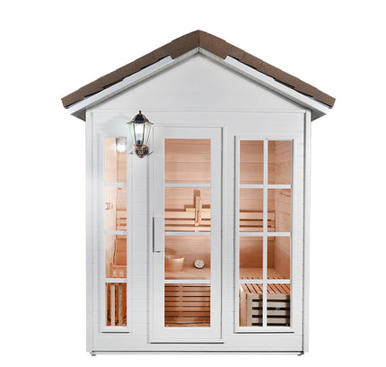 SAUNA EVOLUTION®  Garden Waterproof Traditional Sauna Steam Room Cabin 01