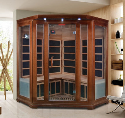 SAUNA EVOLUTION®  Low EMF Indoor Wood Sauna With Carbon Panel Far Infrared 16