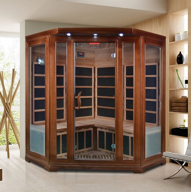 SAUNA EVOLUTION®  Low EMF Indoor Wood Sauna With Carbon Panel Far Infrared 16
