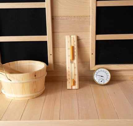 SAUNA EVOLUTION® Double Layer Bench Steam and Infrared Indoor Sauna Room Dual System 07