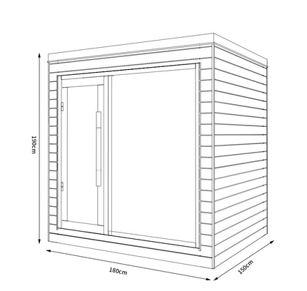 SAUNA EVOLUTION®  Indoor Dual-System Luxury Cabin Sauna Luna - 4