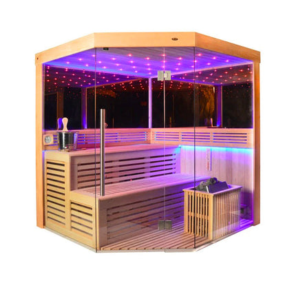 SAUNA EVOLUTION®  Indoor New Exclusive Mirror Steam Sauna Glass 13