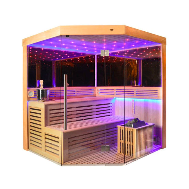 SAUNA EVOLUTION®  Indoor New Exclusive Mirror Steam Sauna Glass 13