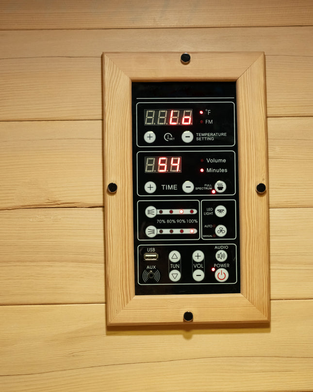 SAUNA EVOLUTION® Doctor Based Premier Full Spectrum Infrared Saunas Upgraded Version 1