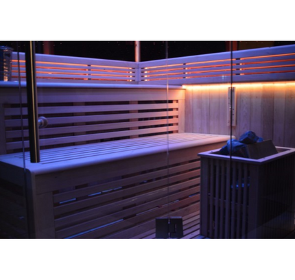 SAUNA EVOLUTION®  Indoor New Exclusive Mirror Steam Sauna Glass 13