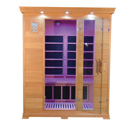 SAUNA EVOLUTION®  Low EMF Indoor Wood Sauna With Carbon Panel Far Infrared 16