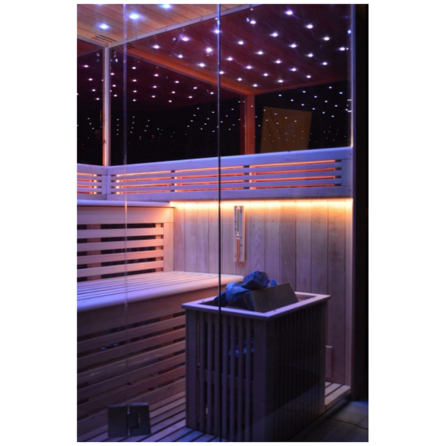 SAUNA EVOLUTION®  Indoor New Exclusive Mirror Steam Sauna Glass 13