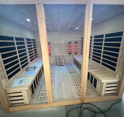 SAUNA EVOLUTION®  Big Size Canadian Solid Wood Infrared and Steam Hybrid Dual system 06