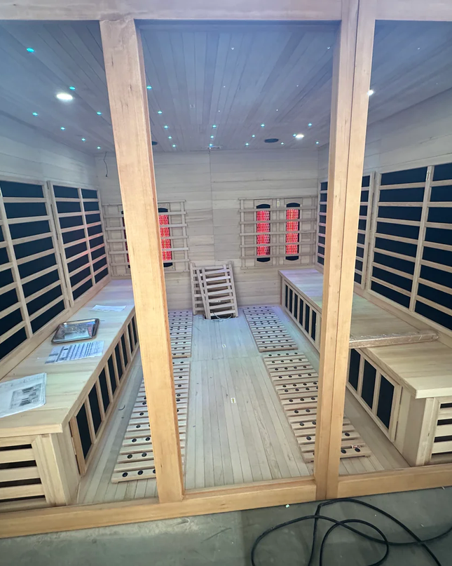 SAUNA EVOLUTION®  Big Size Canadian Solid Wood Infrared and Steam Hybrid Dual system 06