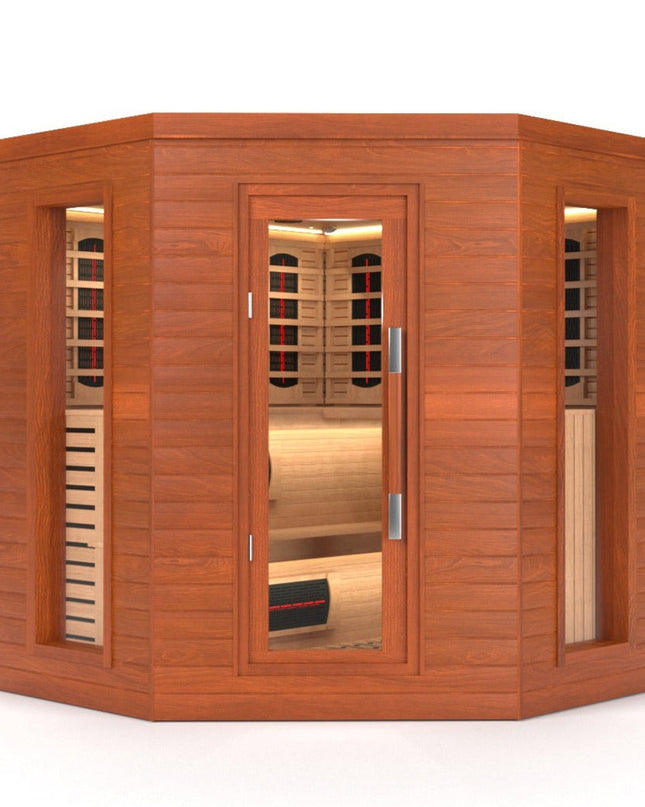 SAUNA EVOLUTION®  Indoor Luxury Cabin Corner Sauna Luna - 1