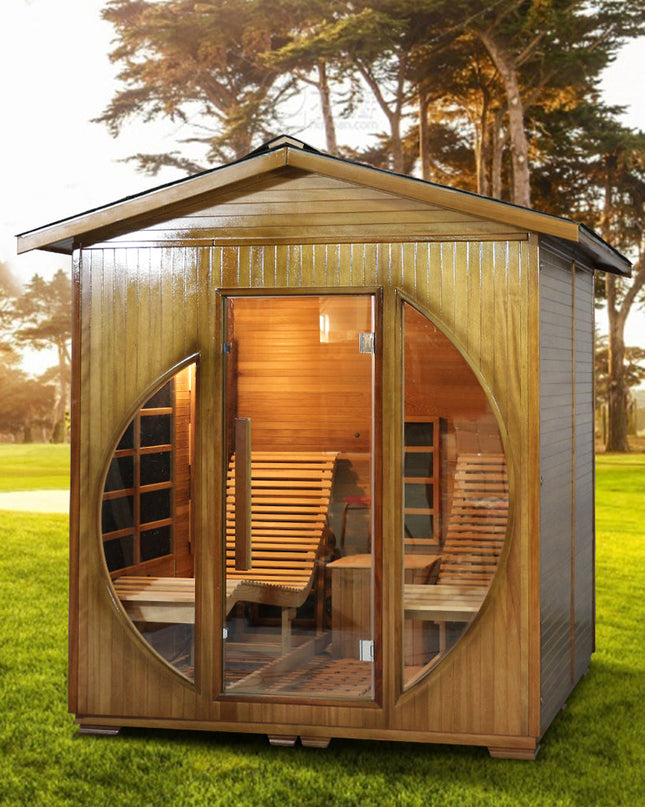 SAUNA EVOLUTION® Far Infrared Outdoor Harmony Sauna Room
