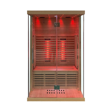 SAUNA EVOLUTION®  Indoor Low EMF Sauna with Front Glass Far Infrared 05