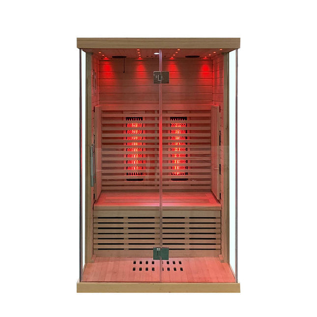SAUNA EVOLUTION®  Indoor Low EMF Sauna with Front Glass Far Infrared 05