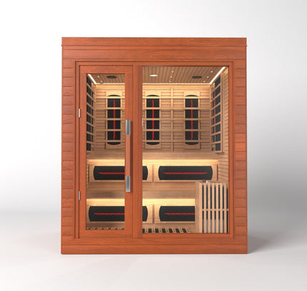 SAUNA EVOLUTION®  Indoor Dual-System Luxury Cabin Sauna Luna - 4