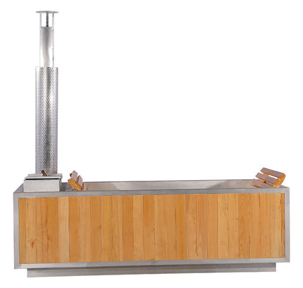 SAUNA EVOLUTION® Outdoor Red Cedar Wooden Hot Tub