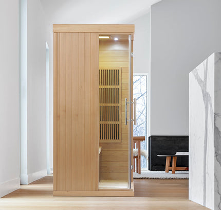 SAUNA EVOLUTION®  Indoor Carbon Heaters Glass Door Sauna Room Far Infrared 09