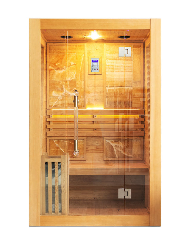 SAUNA EVOLUTION®  Indoor Steam Sauna Room Glass 01