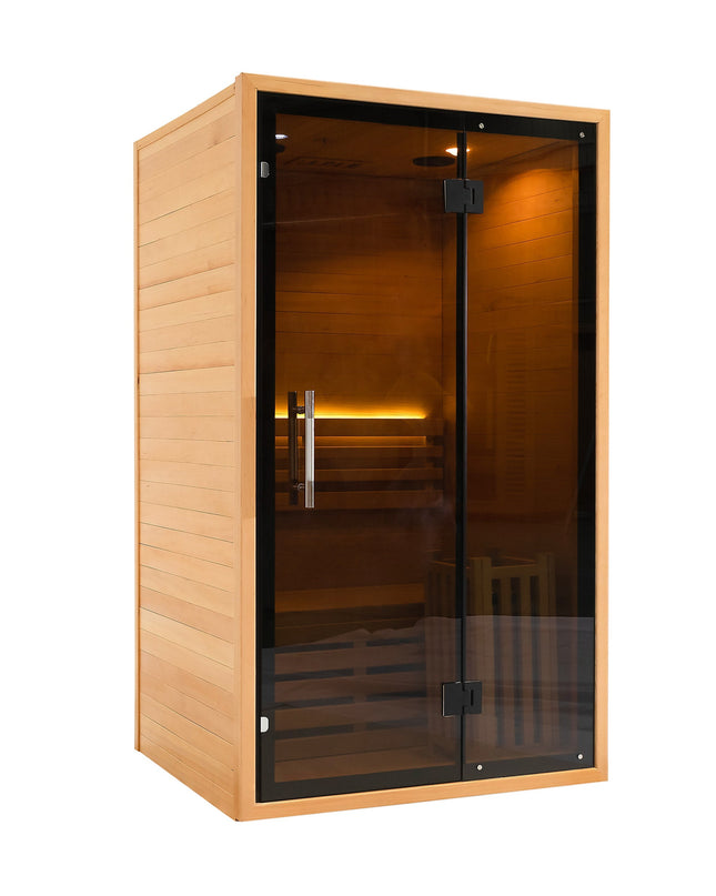 SAUNA EVOLUTION®  Indoor Wicking and Perspiration Fumigation Box Wet Sauna Glass 04