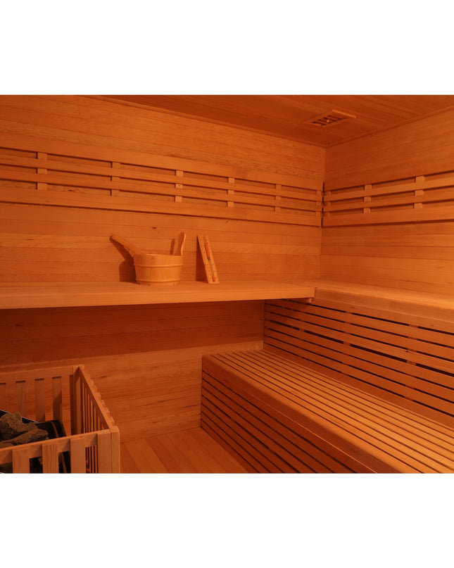 SAUNA EVOLUTION®  Outdoor Wood Steam Sauna（5-6 Person）Cabin 04