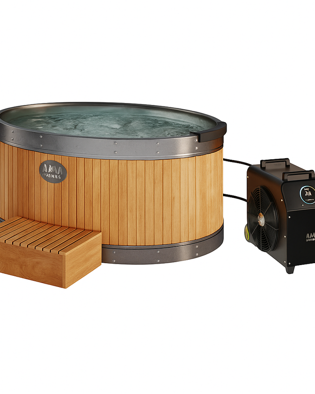 Kiva Energise Real Cedar Barrel Ice Bath