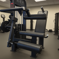 Gym machine in a fitness center with blurred background