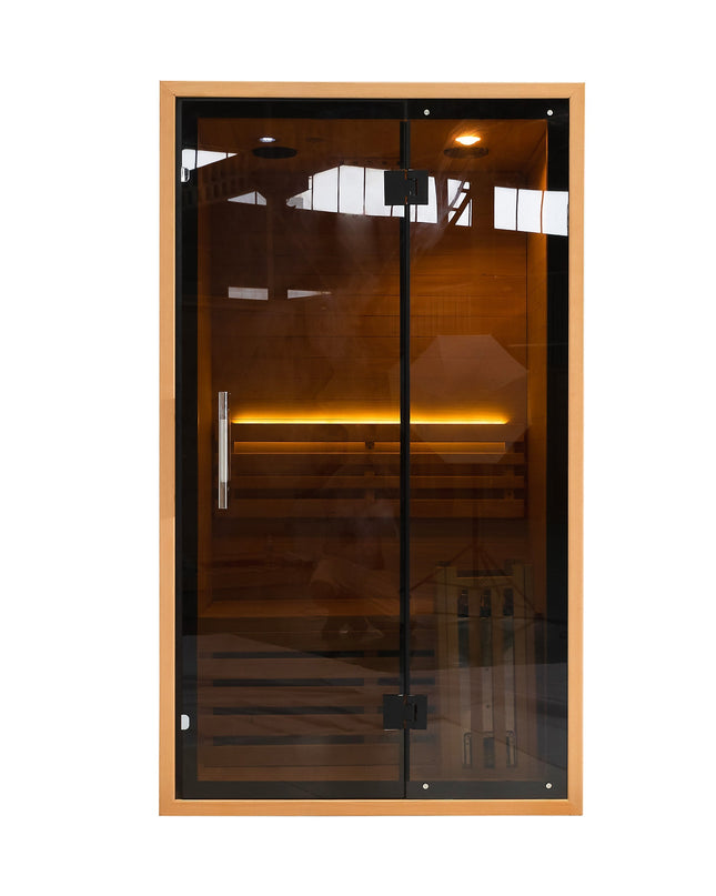 SAUNA EVOLUTION®  Indoor Wicking and Perspiration Fumigation Box Wet Sauna Glass 04