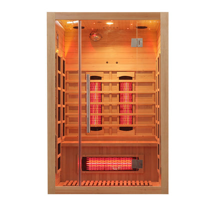 SAUNA EVOLUTION®  Full Spectrum Indoor Solid Wood Sauna Far Infrared 11