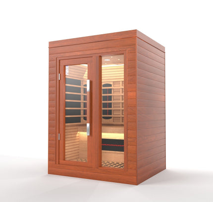 SAUNA EVOLUTION®  Indoor Full Spectrum Luxury Single-Layer Bench Cabin Sauna Luna - 2