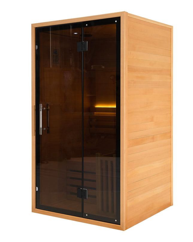 SAUNA EVOLUTION®  Indoor Wicking and Perspiration Fumigation Box Wet Sauna Glass 04