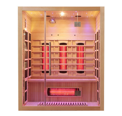 SAUNA EVOLUTION®  Full Spectrum Indoor Solid Wood Sauna Far Infrared 11