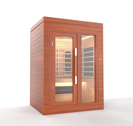 SAUNA EVOLUTION®  Indoor Full Spectrum Luxury Single-Layer Bench Cabin Sauna Luna - 2