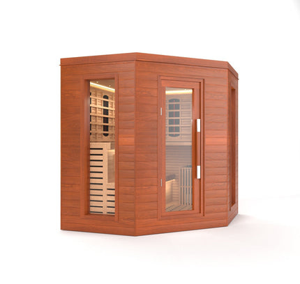 SAUNA EVOLUTION®  Indoor Luxury Cabin Corner Sauna Luna - 1