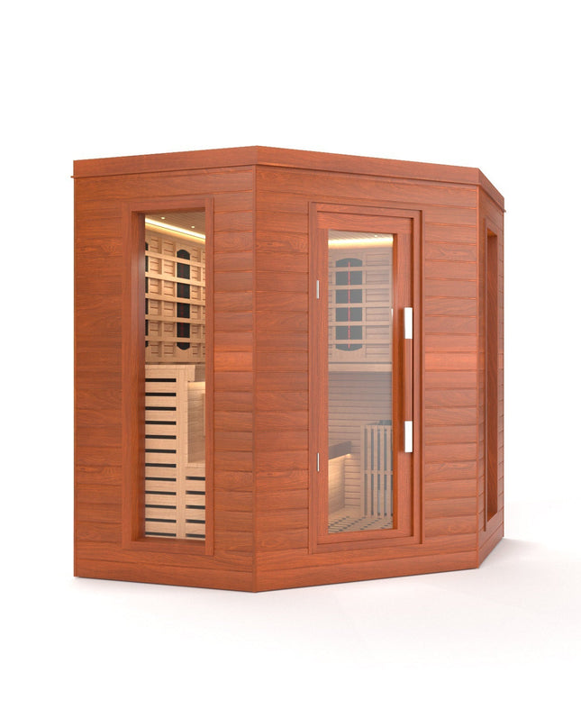SAUNA EVOLUTION®  Indoor Luxury Cabin Corner Sauna Luna - 1