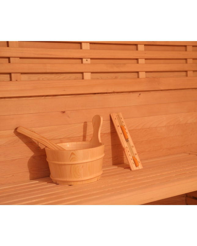 SAUNA EVOLUTION®  Outdoor Wood Steam Sauna（5-6 Person）Cabin 04