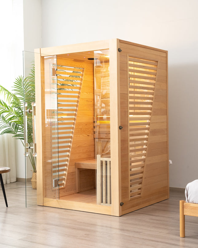 SAUNA EVOLUTION®  Indoor Steam Sauna Room Glass 01