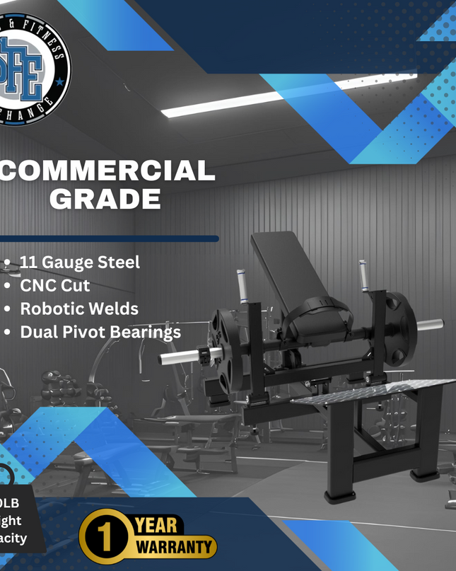 SFE Commercial Plate Loaded Hip Thrust Glute Machine (New)