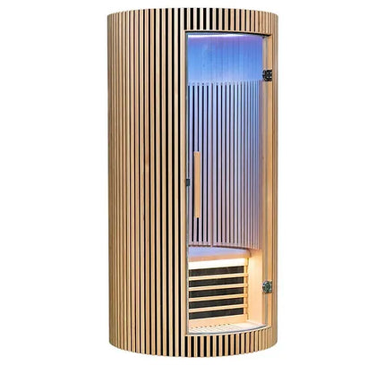 SAUNA EVOLUTION®  Hemlock Round Indoor Sauna Room Far Infrared 08