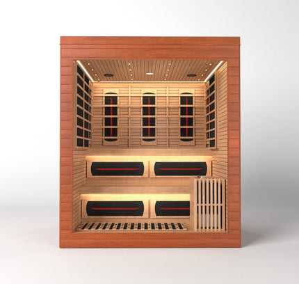SAUNA EVOLUTION®  Indoor Dual-System Luxury Cabin Sauna Luna - 4