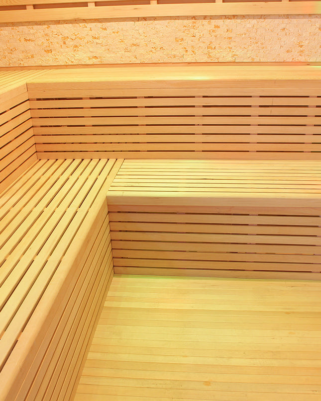 SAUNA EVOLUTION® Include Therapy Wood Traditional Steam Sauna Modern Relax 7
