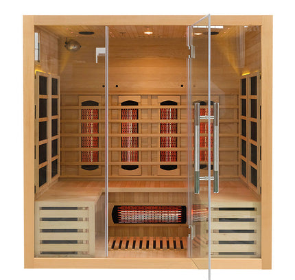 SAUNA EVOLUTION®  Full Spectrum Indoor Solid Wood Sauna Far Infrared 11