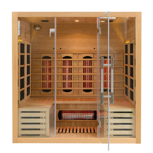 SAUNA EVOLUTION®  Full Spectrum Indoor Solid Wood Sauna Far Infrared 11