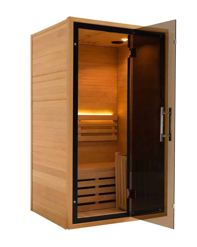 SAUNA EVOLUTION®  Indoor Wicking and Perspiration Fumigation Box Wet Sauna Glass 04