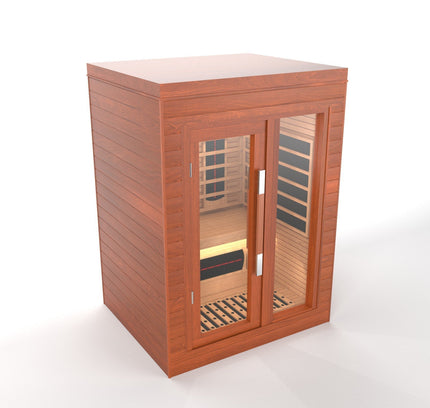 SAUNA EVOLUTION®  Indoor Full Spectrum Luxury Single-Layer Bench Cabin Sauna Luna - 2