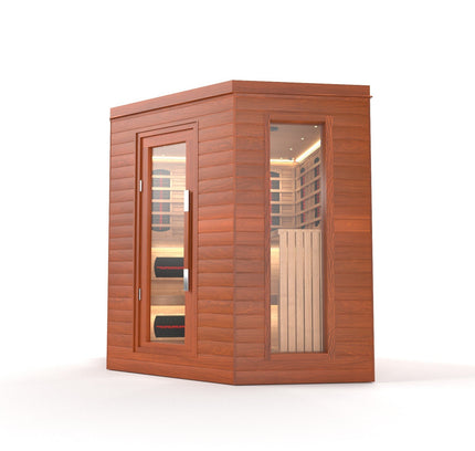 SAUNA EVOLUTION®  Indoor Luxury Cabin Corner Sauna Luna - 1
